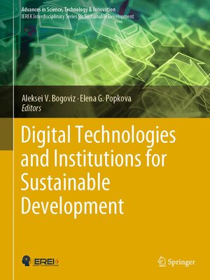 cover image of Digital Technologies and Institutions for Sustainable Development